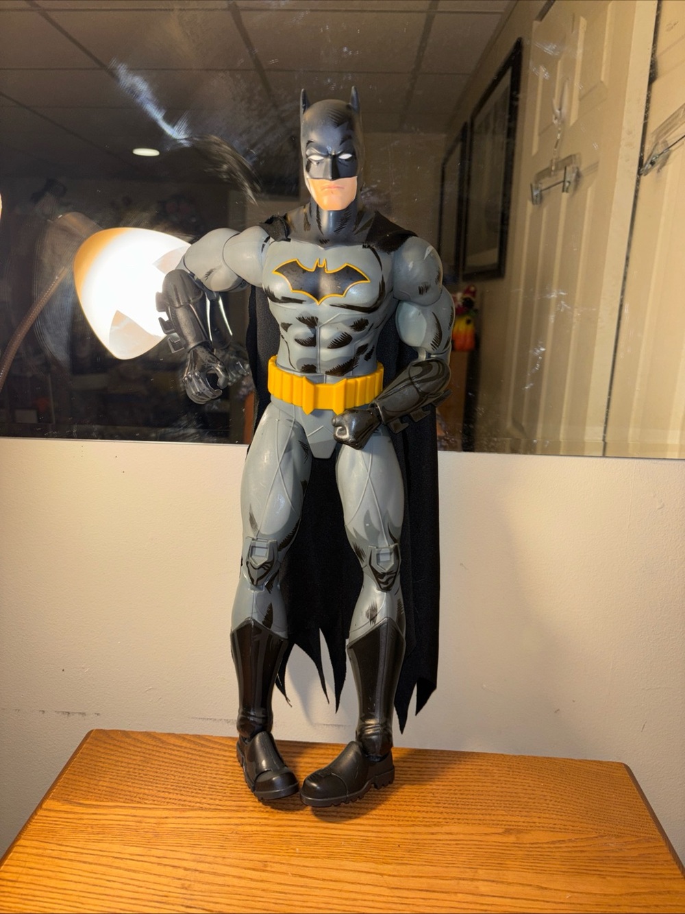 DC Comics Batman 19” Figure in Gray, Black and Yellow